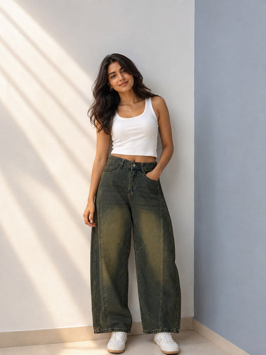 VINTAGE BARREL FIT JEANS