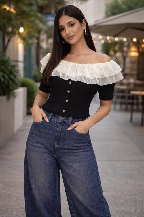 BARDOT NECKLINE TOP