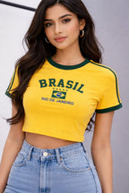 BRAZIL CROP TEE