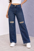 KNEE CUT DARK BLUE