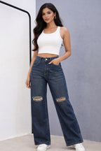 KNEE CUT DARK BLUE