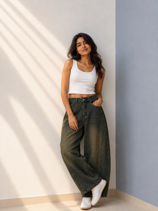 VINTAGE BARREL FIT JEANS